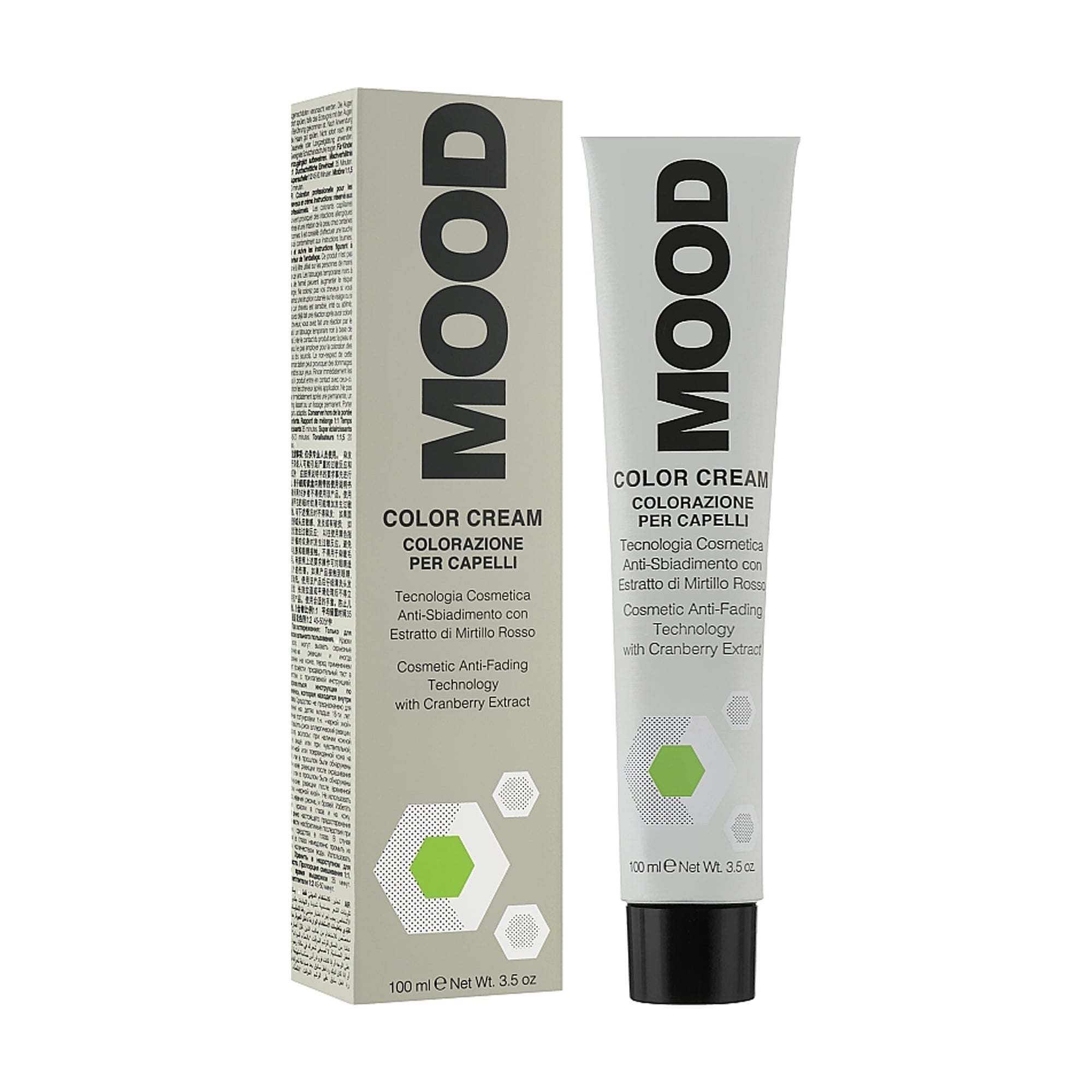 Перманентна крем-фарба для волосся Mood Color Cream 4.00 Intense Brown, 100 мл